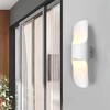 Миниатюра фото уличный настенный светодиодный светильник imex wels il.0014.0008-wh | 220svet.ru
