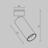 Миниатюра фото светодиодный спот maytoni focus led c055cl-l12w4k-w-bs | 220svet.ru