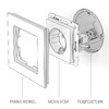 Миниатюра фото розетка с заземлением werkel шампань рифленый w1171010 | 220svet.ru