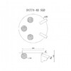 Миниатюра фото потолочная светодиодная люстра iledex telescope d4774-40 sgd | 220svet.ru