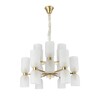 Миниатюра фото подвесная люстра newport 3646+6/c brass м0068541 | 220svet.ru