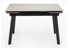 Миниатюра фото керамический стол раскладной 120(180)х80 woodville норман carmen light grey / черный 622887 | 220svet.ru