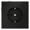 Миниатюра фото розетка встраиваемая с заземлением и защитными шторками, 16а voltum s70 vls040208 (черный матовый) | 220svet.ru