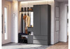 Миниатюра фото прихожая woodville сибити графит серый 582748 | 220svet.ru