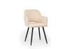 Миниатюра фото стул на металлокаркасе woodville эолин бежевый (glory 03) / черный 631711 | 220svet.ru