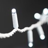 Миниатюра фото гирлянда нить 10м белая 220в, 100 led, провод белый каучук 2,3мм, ip65 ltc eco100-8-2w | 220svet.ru