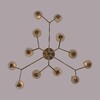 Миниатюра фото потолочная люстра на штанге lumion madonna 6554/12c бронза | 220svet.ru