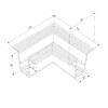 Миниатюра фото коннектор угловой для встраиваемого шинопровода elektrostandard 85092/11 a062192 | 220svet.ru