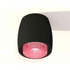 Миниатюра фото комплект накладного светильника ambrella light techno spot xs1142022 sbk/pi черный песок/розовый (c1142, n7193) | 220svet.ru