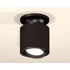 Миниатюра фото комплект накладного светильника ambrella light techno spot xs7402060 sbk/pbk черный песок/черный полированный (n7926, c7402, n7002) | 220svet.ru