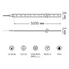 Миниатюра фото лента gauss 12w/m 120led/m 2835smd нейтральный белый 5m bt071 | 220svet.ru