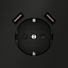 Миниатюра фото розетка встраиваемая с заземлением и защитными шторками, 16а, с usb, a+a voltum s70 vls040408 (черный матовый | 220svet.ru