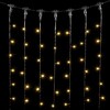 Миниатюра фото гирлянда занавес 2 x 3 м тепло-белый 220в, 600 led, провод черный пвх, ip54 ltc pcl602-11-2ww | 220svet.ru