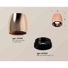 Миниатюра фото комплект накладного светильника ambrella light techno spot xs1144001 ppg/pbk золото розовое полированное/черный полированный (c1144, n7031) | 220svet.ru