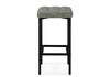 Миниатюра фото барный стул woodville лофт рогожка графит / черный матовый 614945 | 220svet.ru