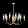 Миниатюра фото потолочная люстра на штанге crystal lux secret sp10 gold | 220svet.ru