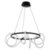 Миниатюра фото подвесная светодиодная люстра с пультом ду citilux python cl220261 | 220svet.ru