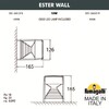Миниатюра фото светильник уличный настенный fumagalli ester wall ds1.560.000.axd1l | 220svet.ru