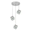 Миниатюра фото подвесная светодиодная люстра indigo radioso 12048/3p chrome v000136l | 220svet.ru