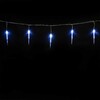 Миниатюра фото гирлянда сосульки 4м белые 16см 24в, 16led, провод прозрачный пвх, ip54 ltc ic16.16-10-1w | 220svet.ru