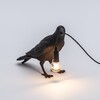 Миниатюра фото настольная лампа bird black waiting | 220svet.ru