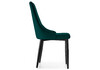 Миниатюра фото стул на металлокаркасе woodville kora green / black 15096 | 220svet.ru