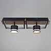 Миниатюра фото потолочный светильник reluce 19560-0.3-2+2 bk+wood | 220svet.ru
