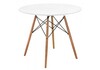 Миниатюра фото стол деревянный table 90 white / wood | 220svet.ru