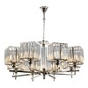Миниатюра фото подвесная люстра ilamp staten p9514-8 nic | 220svet.ru