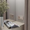Миниатюра фото выключатель двухклавишный проходной werkel шампань рифленый w1122010 | 220svet.ru
