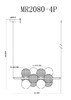 Миниатюра фото подвесная люстра myfar michelle mr2080-4p | 220svet.ru