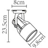 Миниатюра фото трековый однофазный светильник arte lamp a6252pl-1bk | 220svet.ru