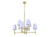Миниатюра фото подвесная люстра newport 4378/c mat.gold м0071548 | 220svet.ru
