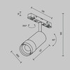 Миниатюра фото трековый магнитный светодиодный светильник maytoni focus zoom tr211-1-12w3k-z-w | 220svet.ru