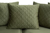 Миниатюра фото диван трехместный велюр оливковый colt1002-oliv 220*101*88см garda decor 187bd-sorrento-220-colt1002 | 220svet.ru