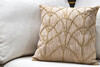 Миниатюра фото подушка с бисером бежевая 45*45см garda decor 70sw-11122 | 220svet.ru
