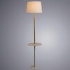 Миниатюра фото торшер arte lamp connor a2102pn-1wh | 220svet.ru