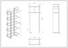 Миниатюра фото стеллаж garda decor 47ed-00400 | 220svet.ru
