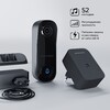 Миниатюра фото умный видеозвонок черный с питанием от сети elektrostandard wi-fi 76106/00 | 220svet.ru