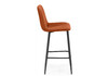 Миниатюра фото барный стул woodville дани мини терракотовый / черный 632323 | 220svet.ru