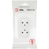 Миниатюра фото розетка эра arktik 16-2107-08 без заземления двойная 2x2p 16а-250в белый матовый б0071688 | 220svet.ru