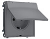 Миниатюра фото розетка с/з с шторками и защитной крышкой ambrella volt quant pro sigma ms868010 | 220svet.ru