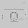 Миниатюра фото шинопровод магнитный встраиваемый maytoni busbar trunkings exility trxm034-422b | 220svet.ru