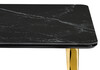 Миниатюра фото керамический стол woodville селена 3 160х90 черный мрамор / золото 606409 | 220svet.ru