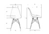 Миниатюра фото набор 2 шт стул обеденный dobrin dsw casper lmzl-pc818-n2_lb-mtr_clean-13430 | 220svet.ru