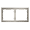 Миниатюра фото рамка пластиковая на 2 поста voltum s70 vls100203 (кашемир) | 220svet.ru