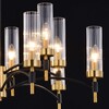 Миниатюра фото потолочная люстра на штанге illumico il5177-6+6pls-29 brass tubo | 220svet.ru