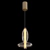 Миниатюра фото подвесной светодиодный светильник crystal lux quasar sp10w led amber | 220svet.ru