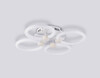 Миниатюра фото потолочная светодиодная люстра с пультом ду ambrella light acrylica fa3808 | 220svet.ru