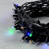 Миниатюра фото гирлянда нить 10м разноцветная  с мерцанием каждого диода 220в, 75 led, провод черный каучук, ip65 ltc ll75abl-1-2m | 220svet.ru